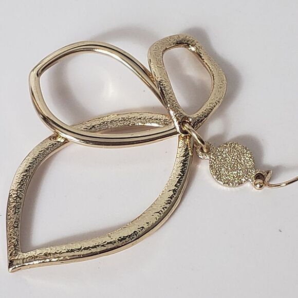 AVON Goldtone Double Luxe Loop French Hook Earrings - Picture 7 of 7